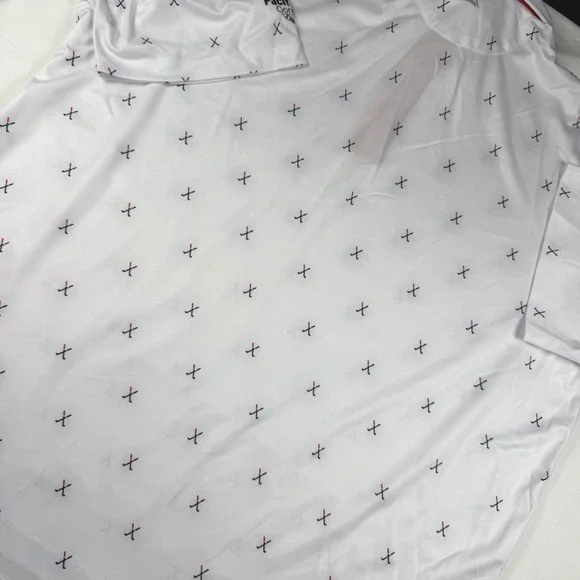Bermuda Sands Golf Polo Mens 2XL 'Clubs White' Print Performance S/S White NWT - Picture 11 of 13
